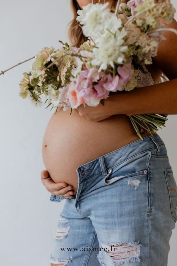 Grossesse et fleurs